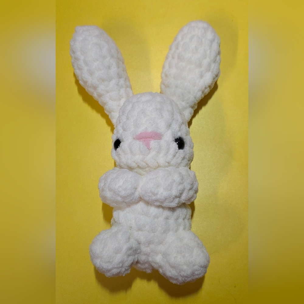 White Bunny Handmade Crochet NEW